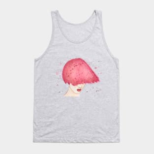 Pink hair Tank Top